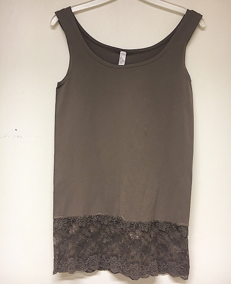 Top med blonde - Brun