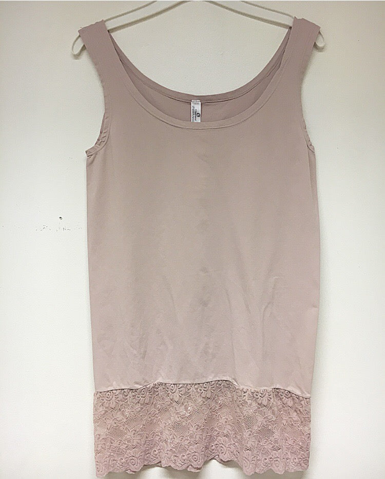 Top med blonde - antik rosa