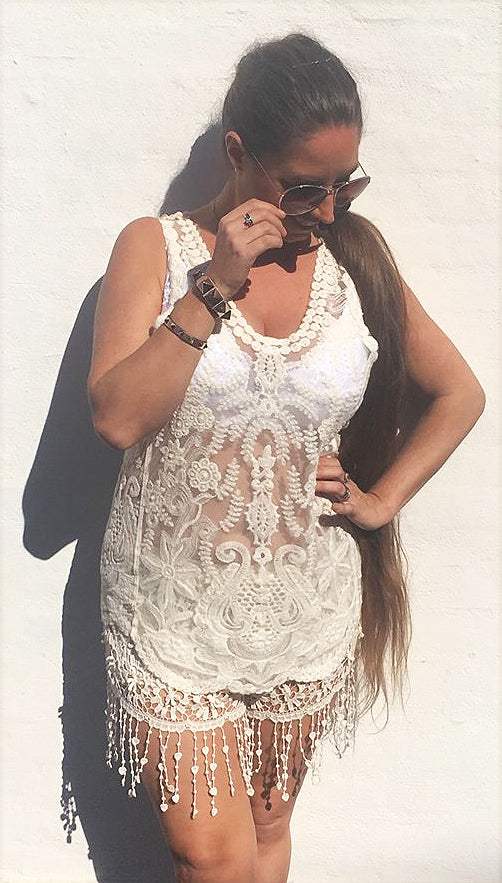 Blonde top - creme