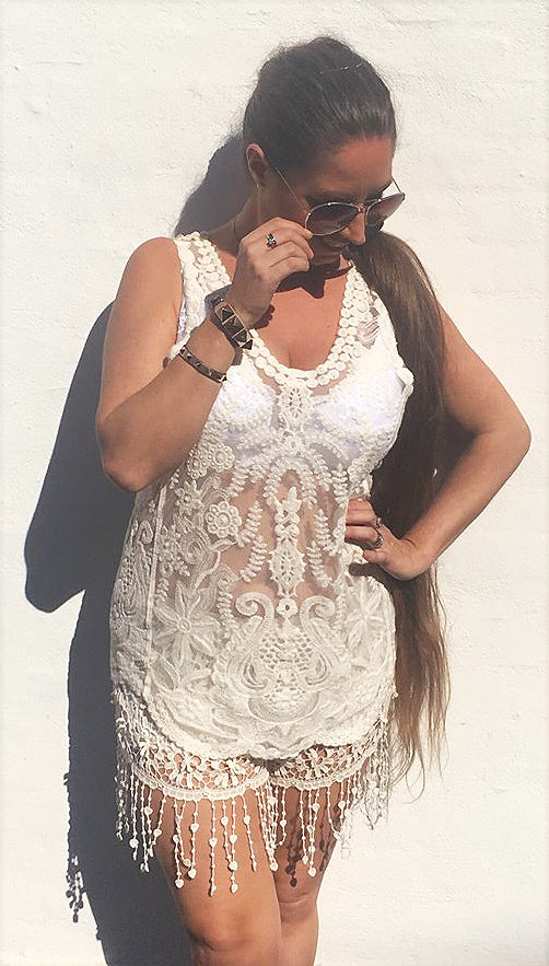 Blonde top - creme