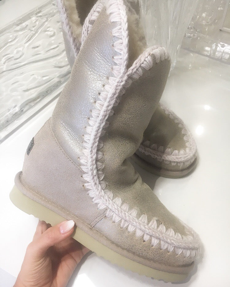 Mou Boots Intereskimo Tall - Stone Metallic
