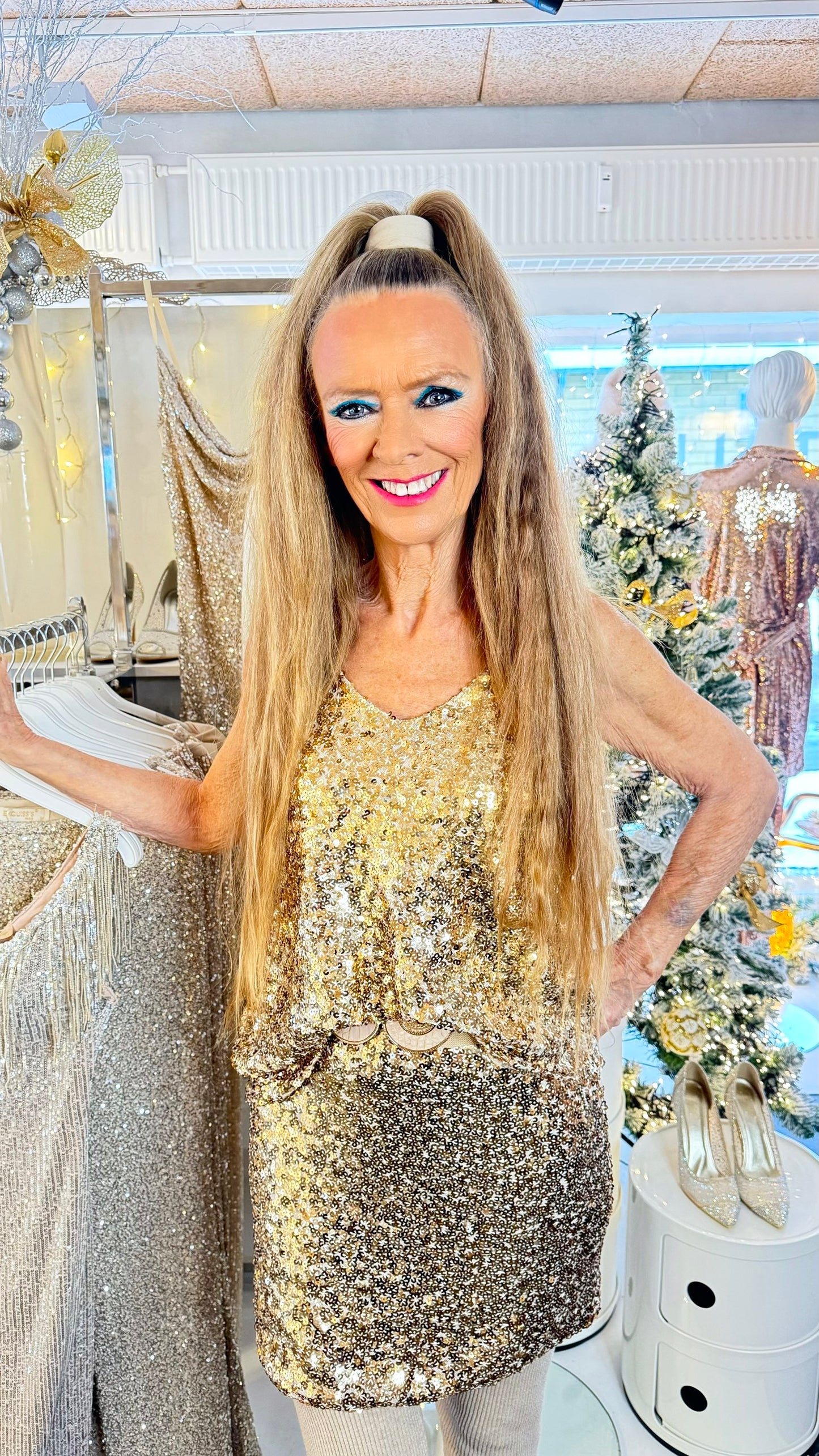 Staun Glitter guld top