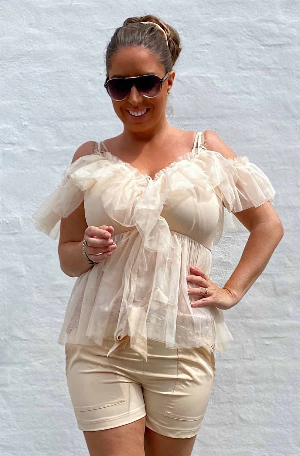 Vaca top i beige