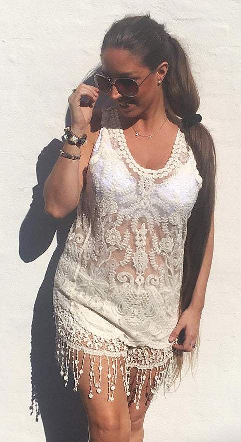 Blonde top - creme