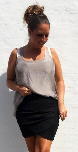 Silke top i sand