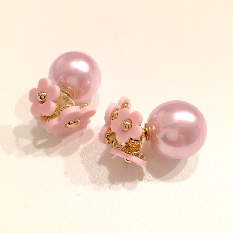 "Marc Jacobs" blomster øreringe - rosa