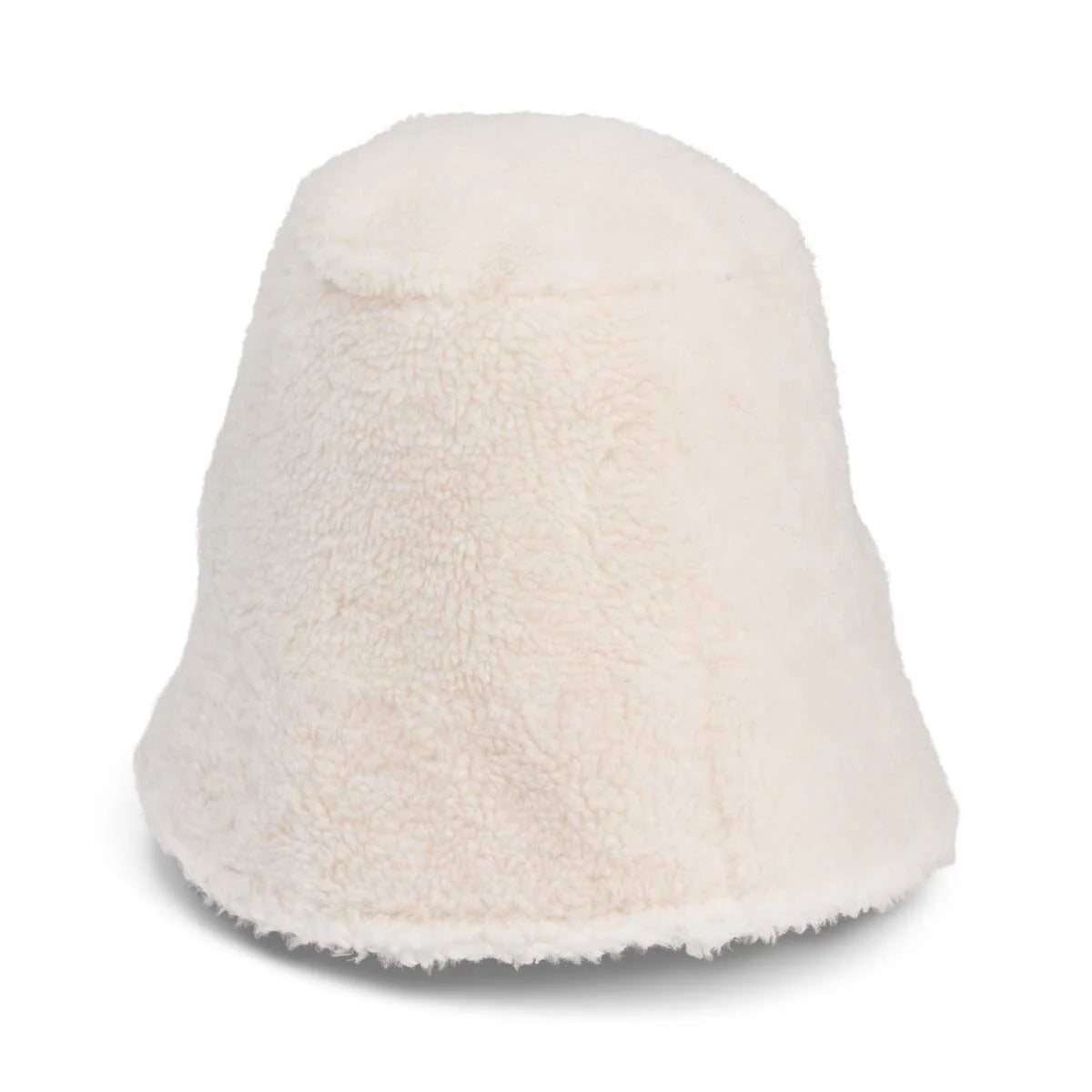 Hat i lammeuld - creme