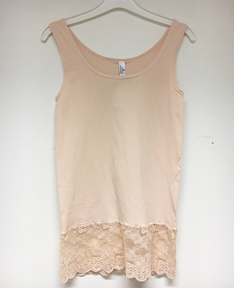 Top med blonde - pudder rosa