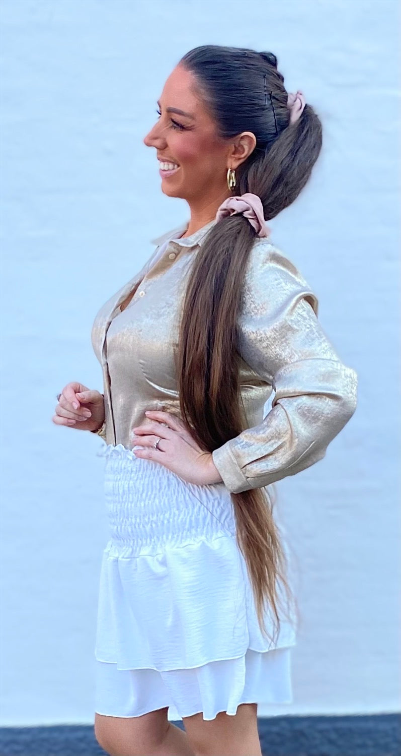 Shiny skjorte - guld
