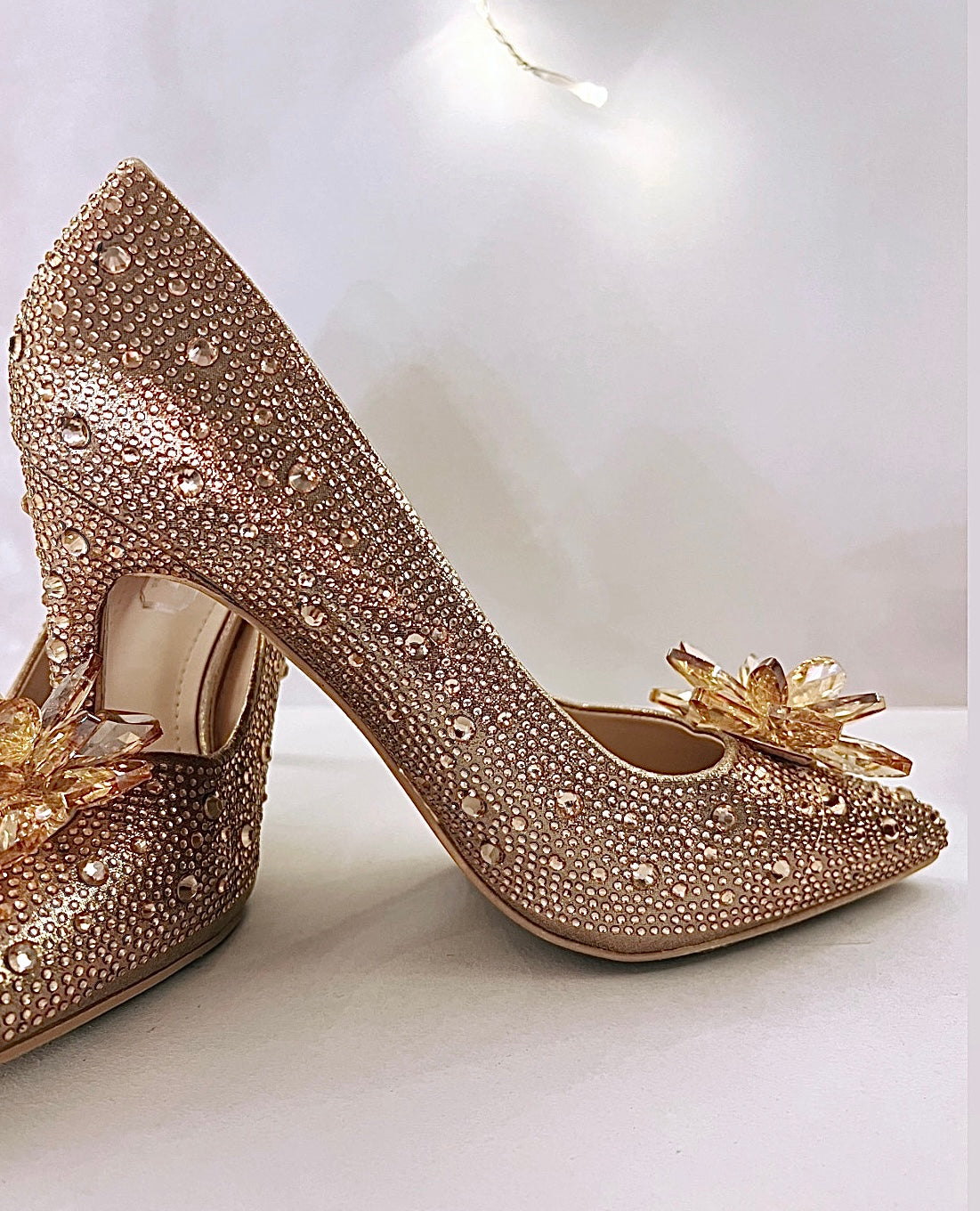 Cinderella stiletter - rosegold