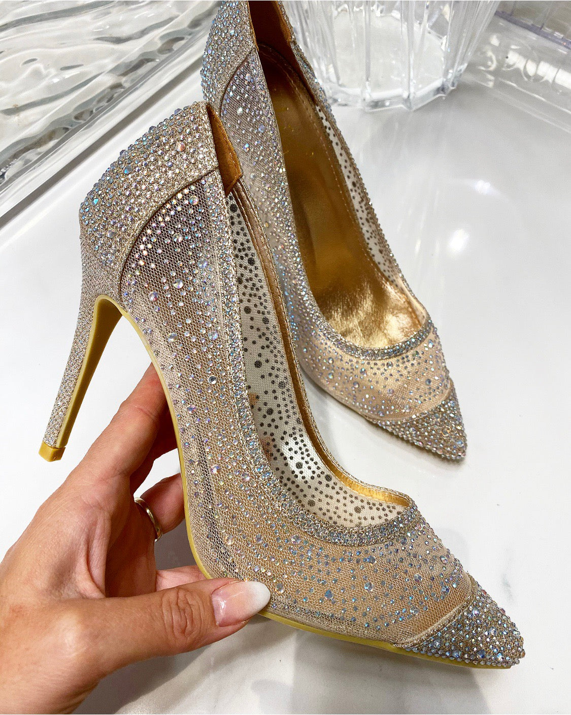 Diamond stiletter - rosegold