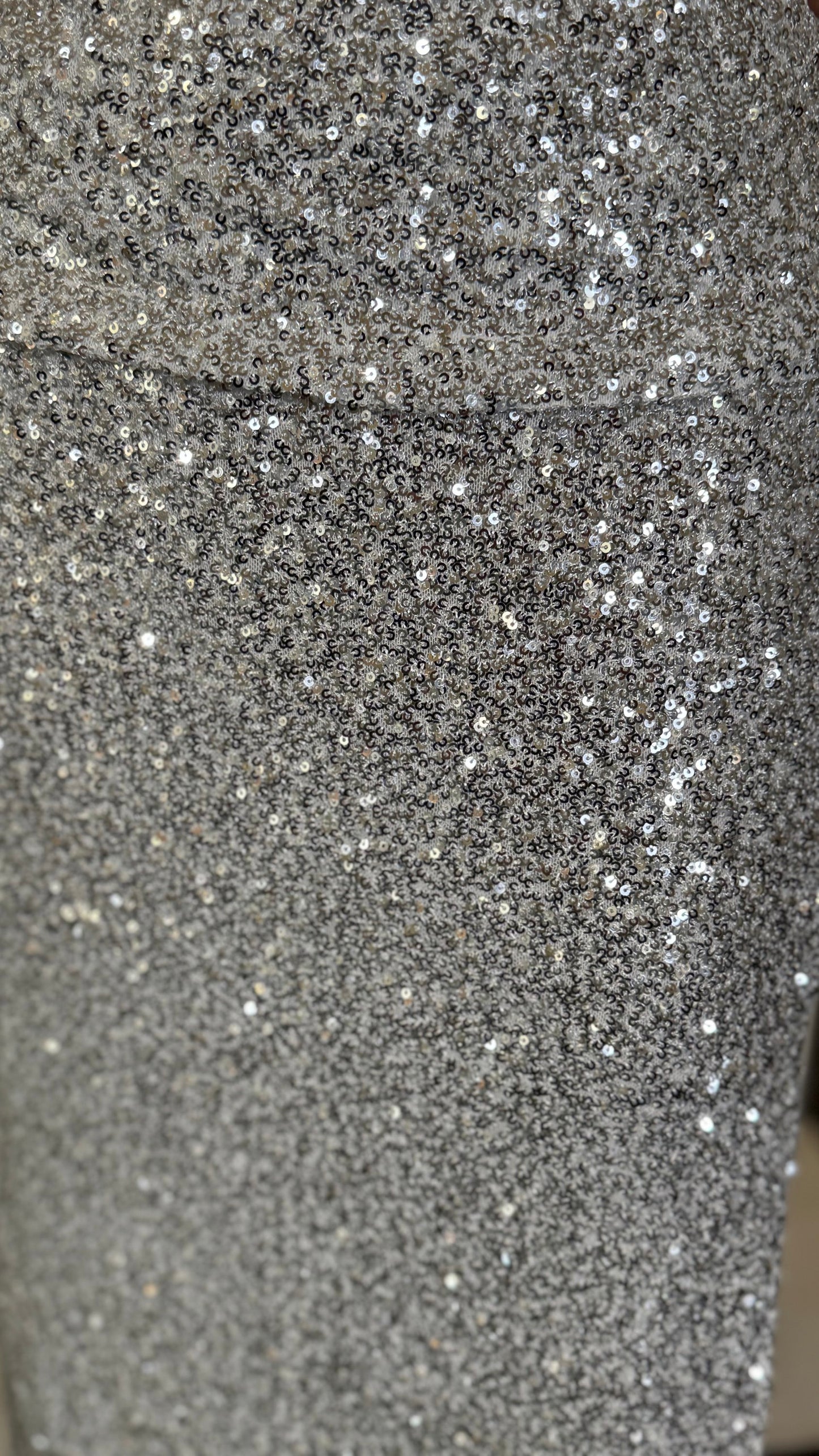 Staun glitter nederdel - sølv