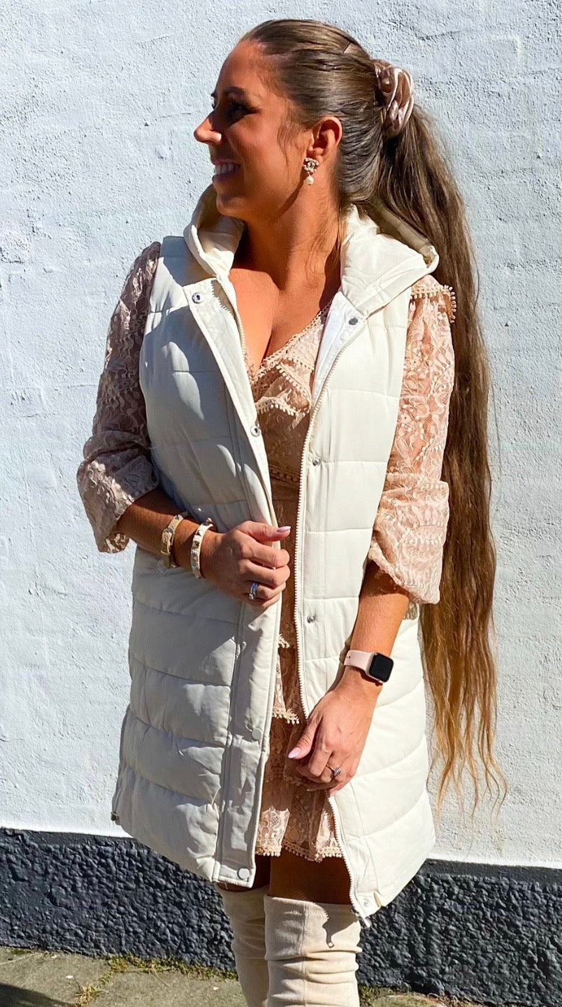 Vest i lys beige