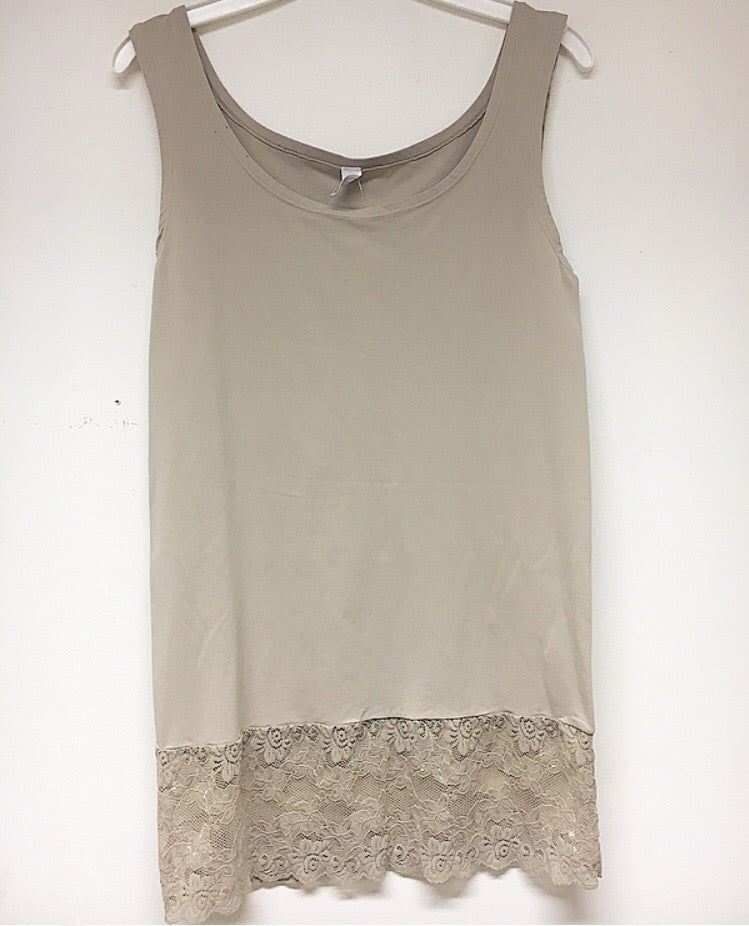 Top med blonde -Beige
