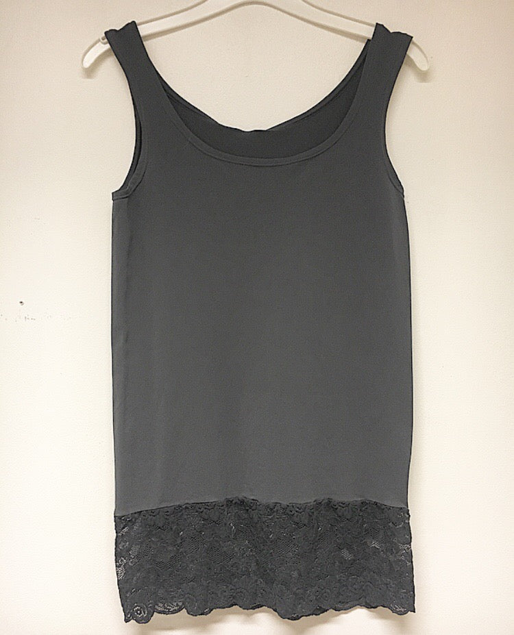 Top med blonde - antracit