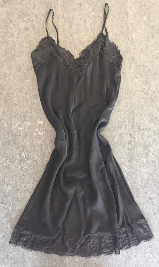 Blonde top i sort - lang