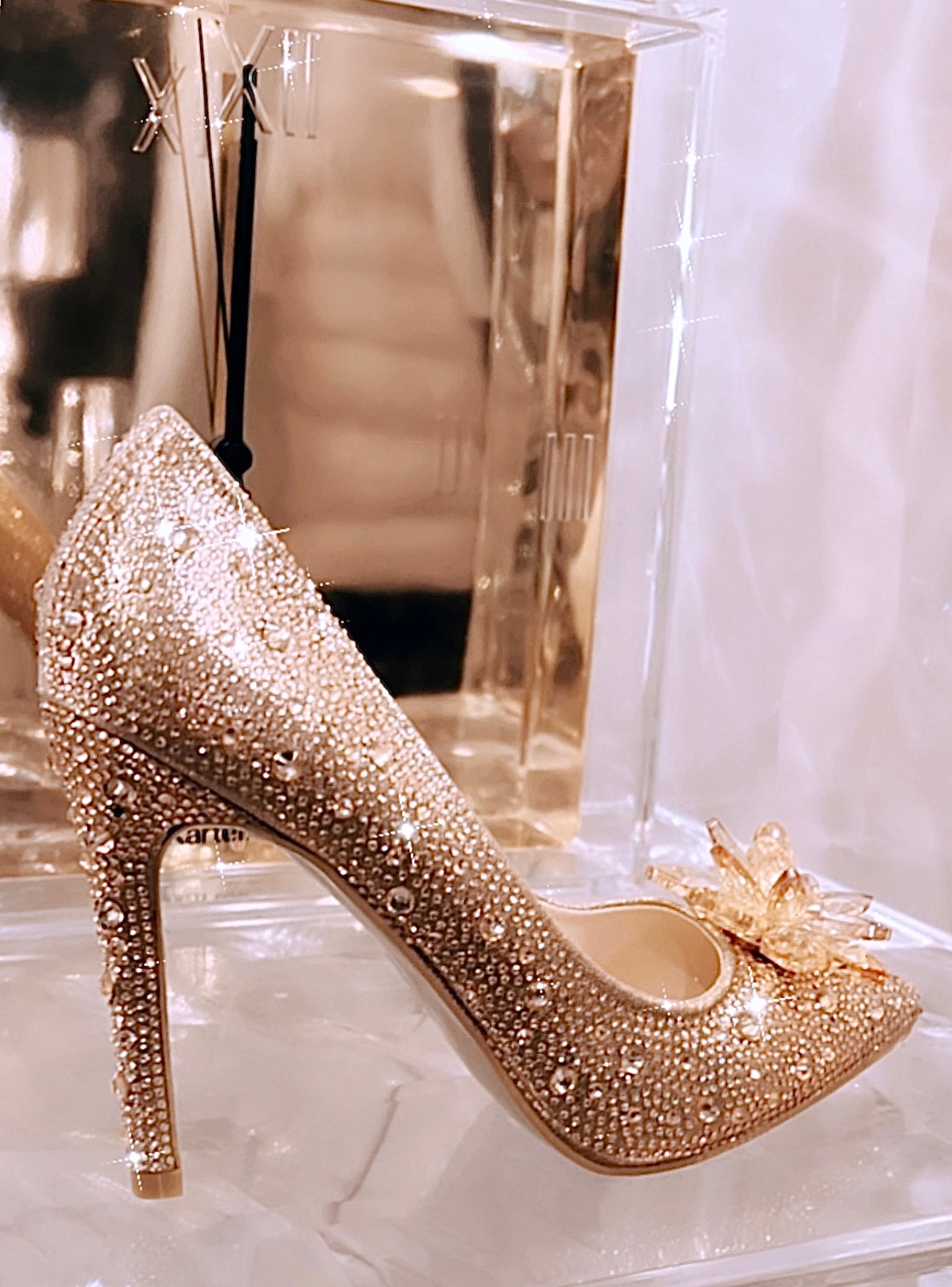 Cinderella stiletter - rosegold
