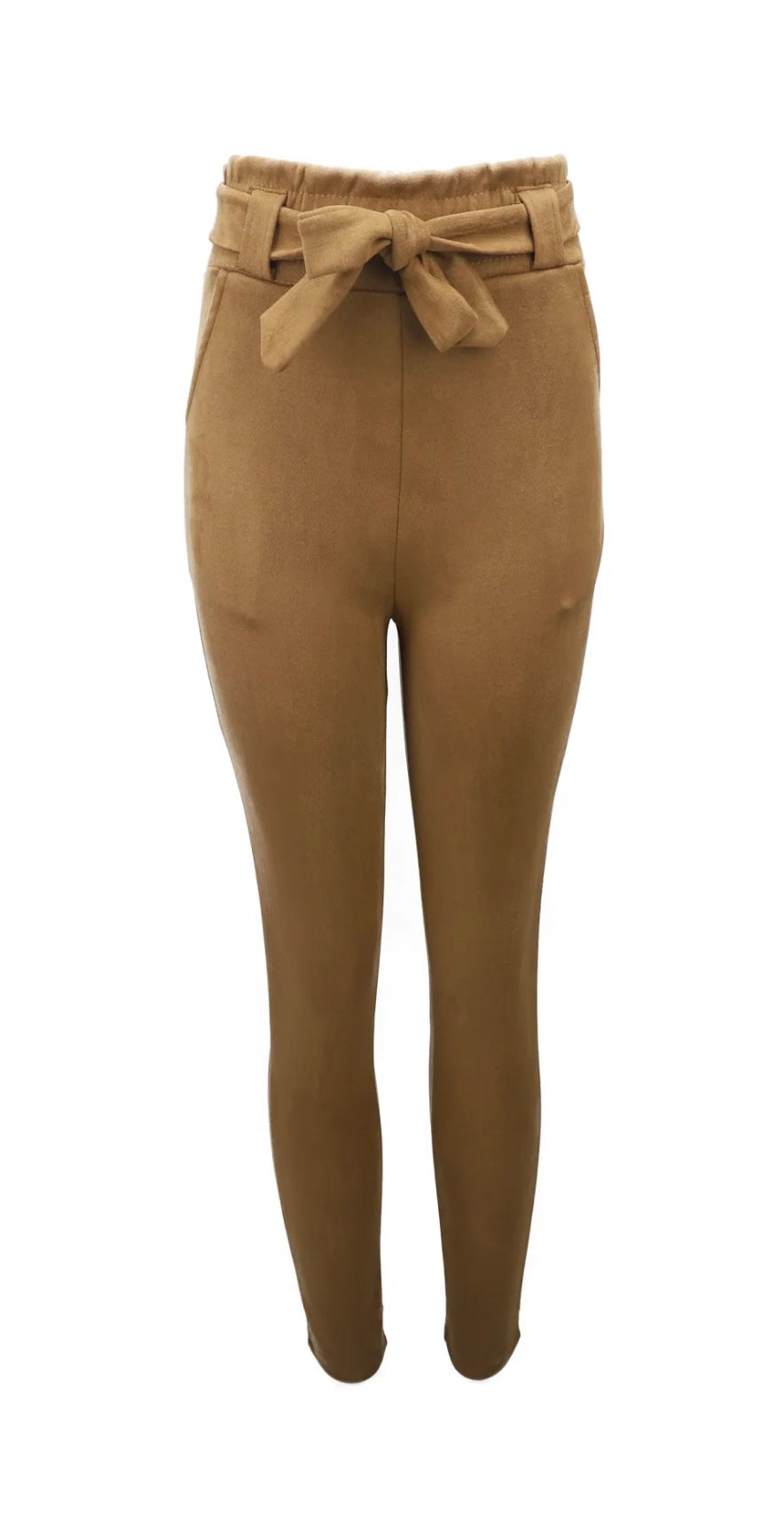 Staun Suede bukser i camel