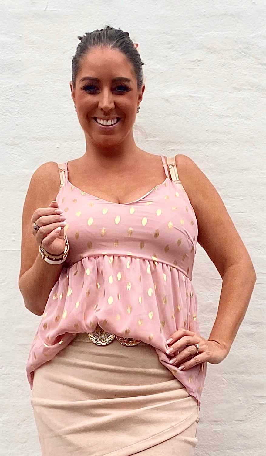 Maya top i rosa