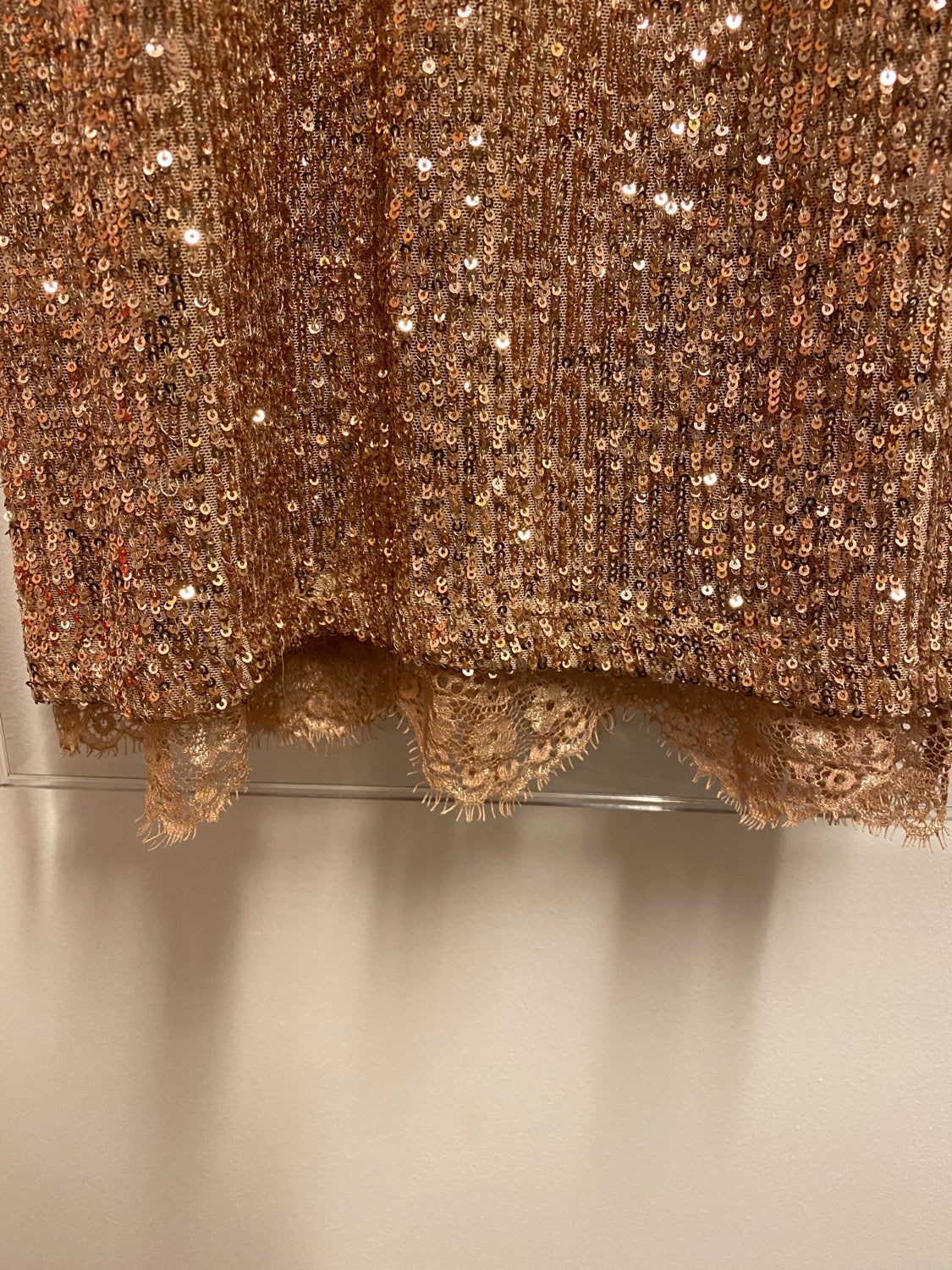 Divaz paliet kjole i rosegold