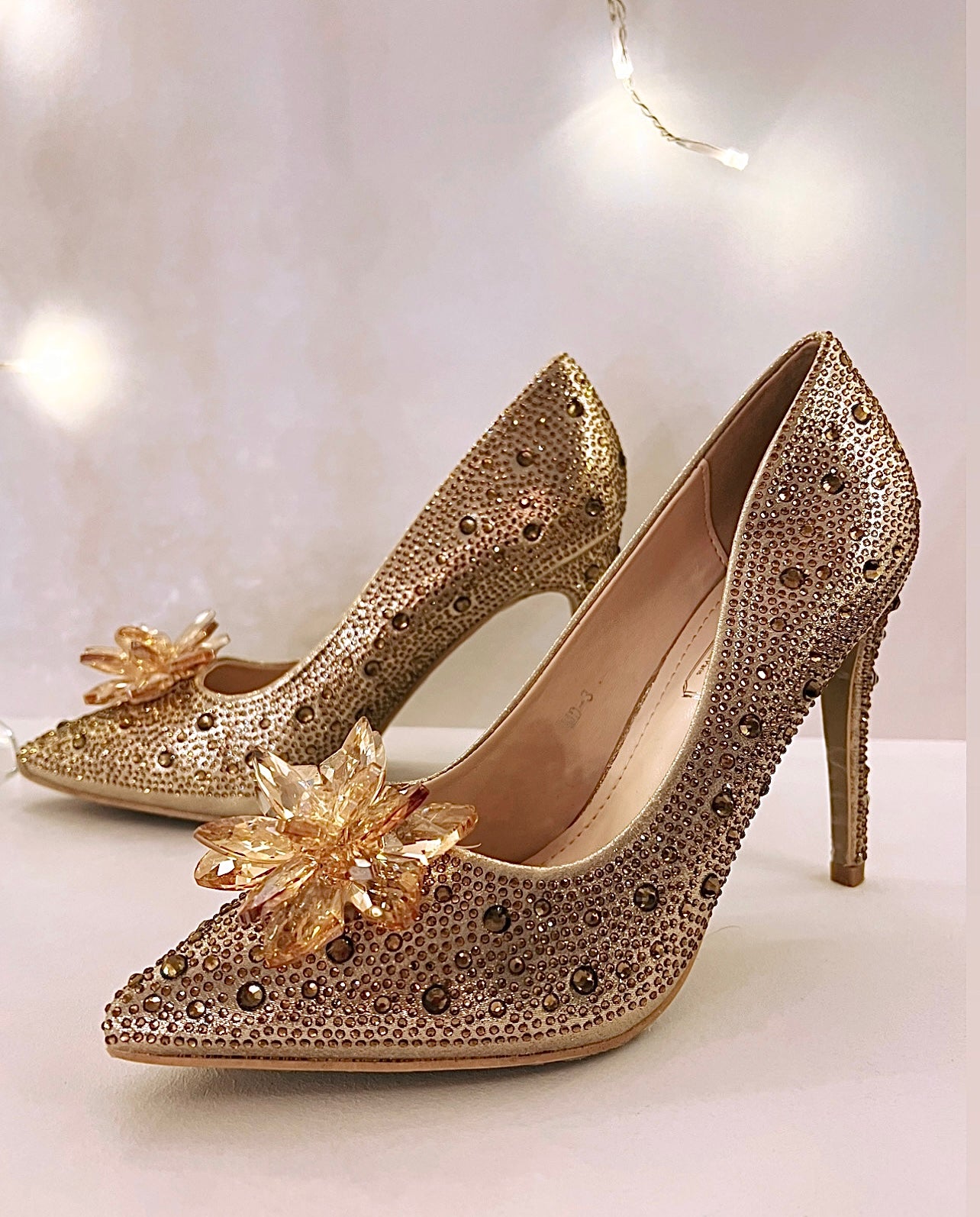 Cinderella stiletter - guld