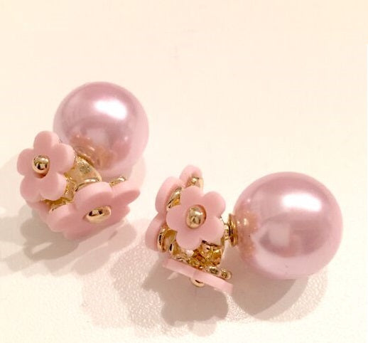 "Marc Jacobs" blomster øreringe - rosa