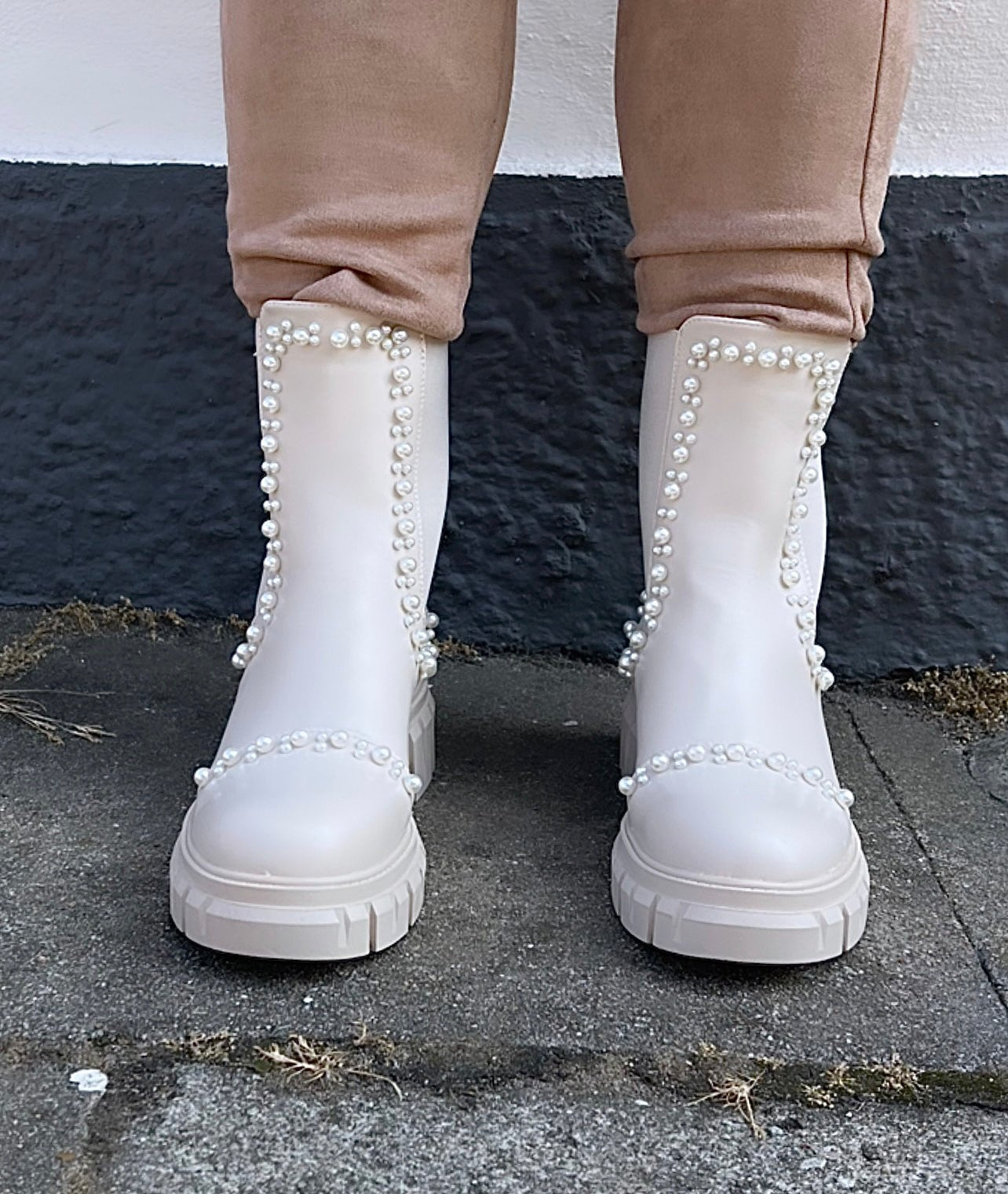 Ankel støvle m. Perler - Staun Denmark - Til hverdag og fest