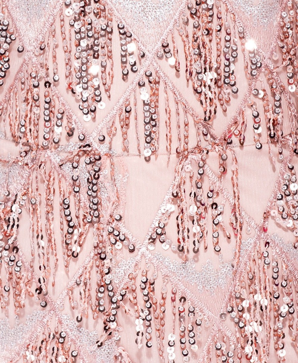 Buksedragt med palietter og frynser - rosa - Staun Denmark - Til hverdag og fest