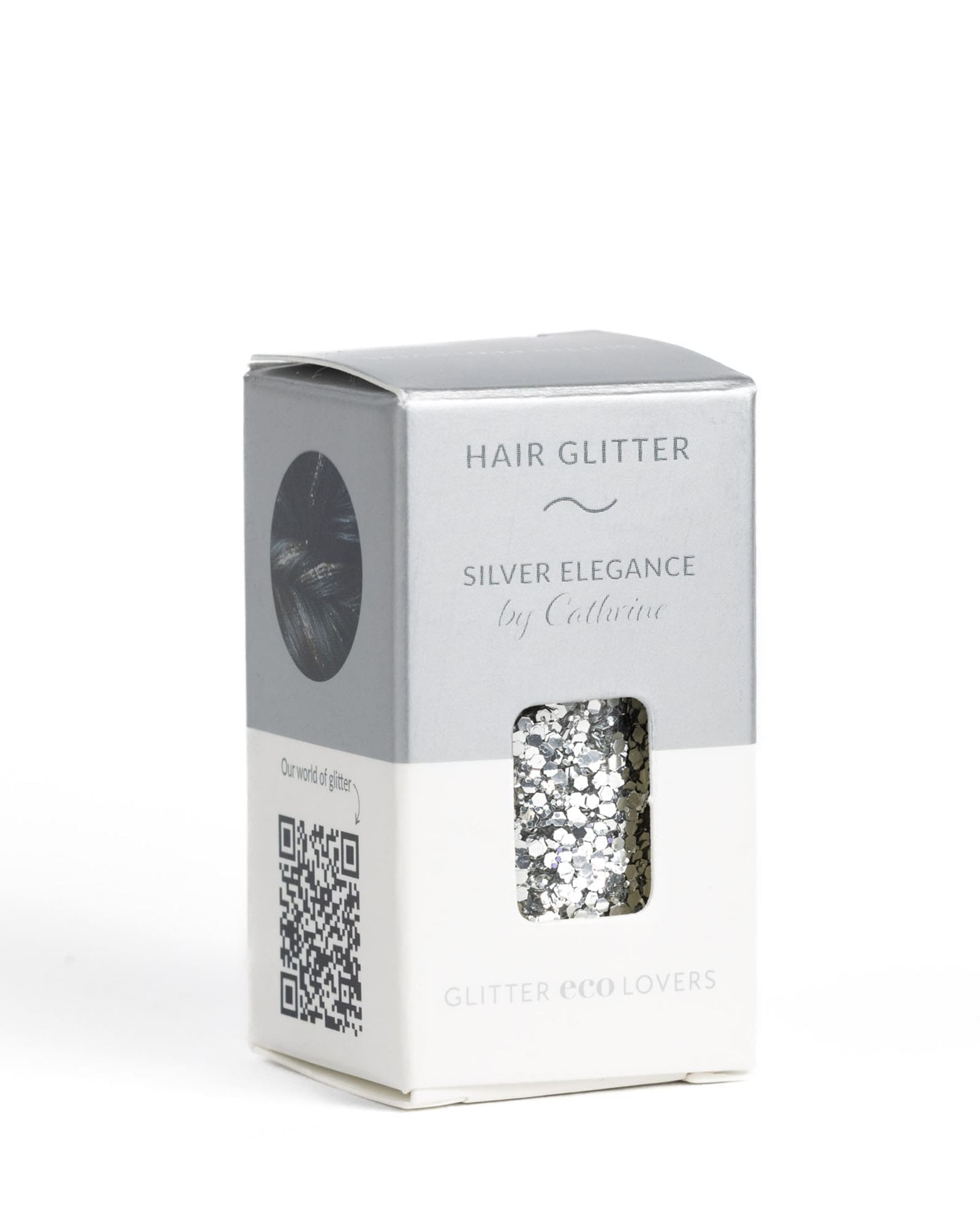 Hair Glitter - Sølv - Glitter Eco Lovers fra Staun Denmark - Staun Denmark - Til hverdag og fest