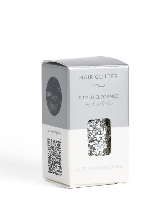 Hair Glitter - Sølv - Glitter Eco Lovers fra Staun Denmark - Staun Denmark - Til hverdag og fest