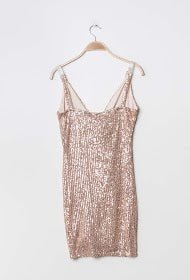 Kjole med palietter - rosegold - Staun Denmark - Til hverdag og fest