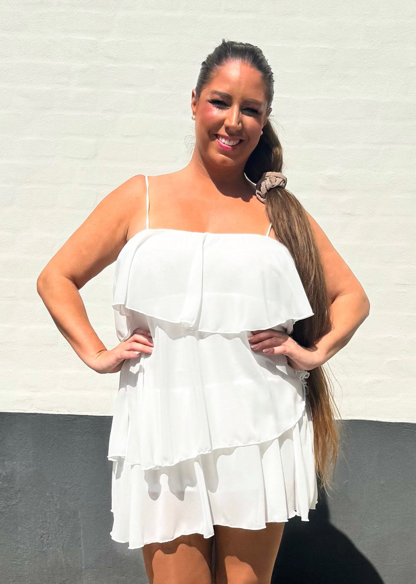 Layerkjole hvid - Staun Denmark - Til hverdag og fest