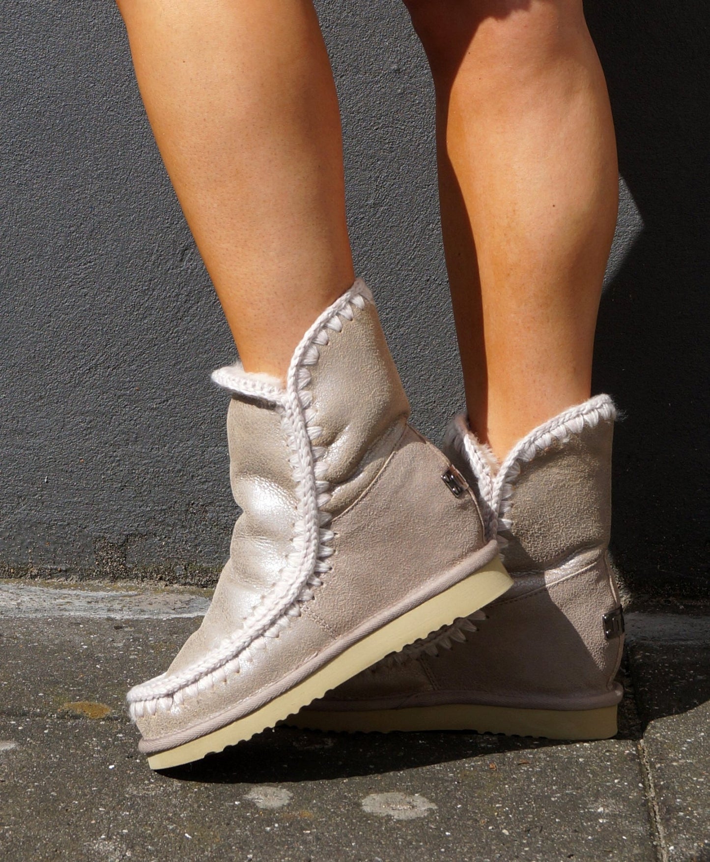 Mou Boots IntereskimoSho - Stone metallic - Staun Denmark - Til hverdag og fest