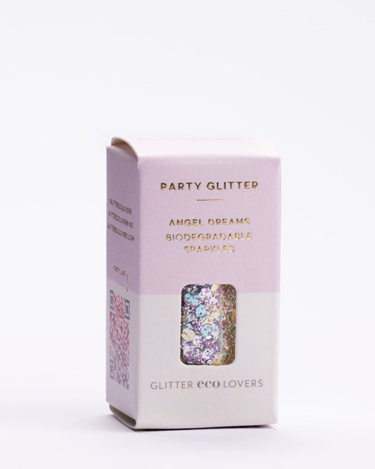 Party Glitter - Angel Dreams Silver Pastels - Glitter Eco Lovers fra Staun Denmark - Staun Denmark - Til hverdag og fest