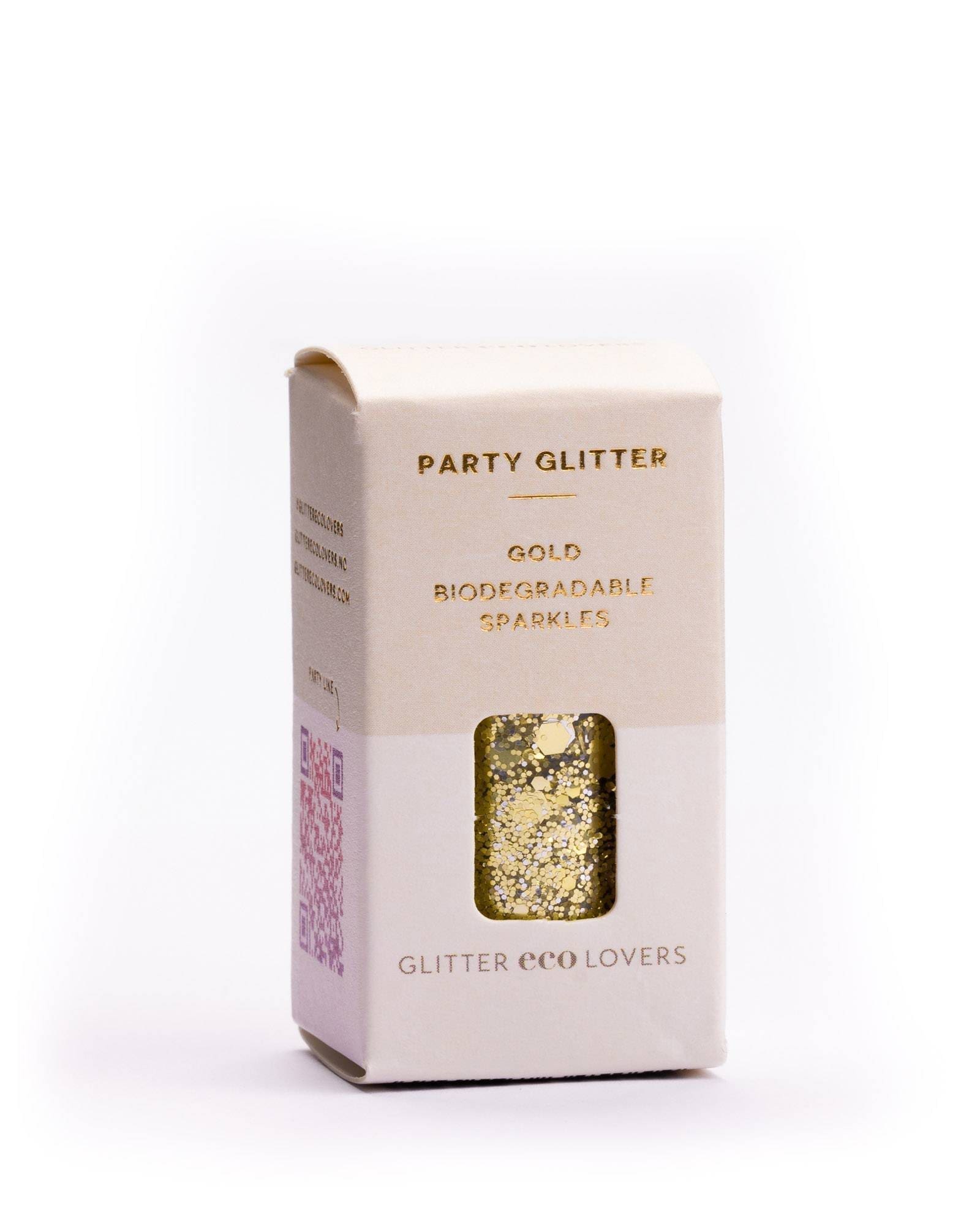 Party Glitter - Gold - Glitter Eco Lovers fra Staun Denmark - Staun Denmark - Til hverdag og fest