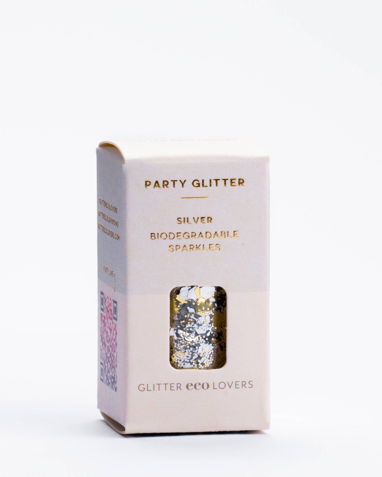 Party Glitter - sølv - Glitter Eco Lovers fra Staun Denmark - Staun Denmark - Til hverdag og fest
