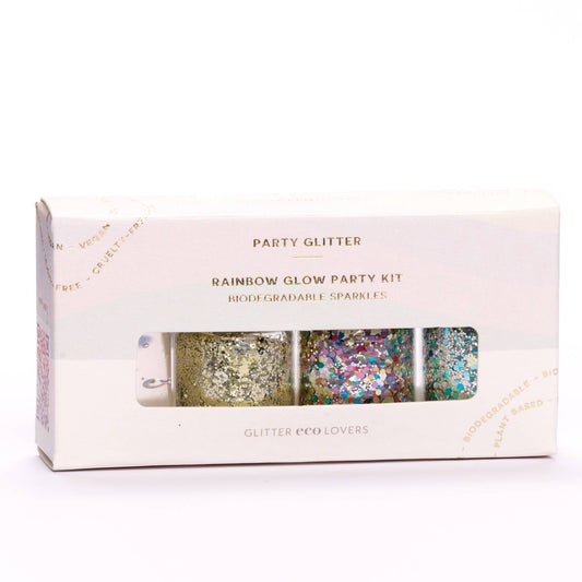 Party Kit - Rainbow Glow - Glitter Eco Lovers fra Staun Denmark - Staun Denmark - Til hverdag og fest