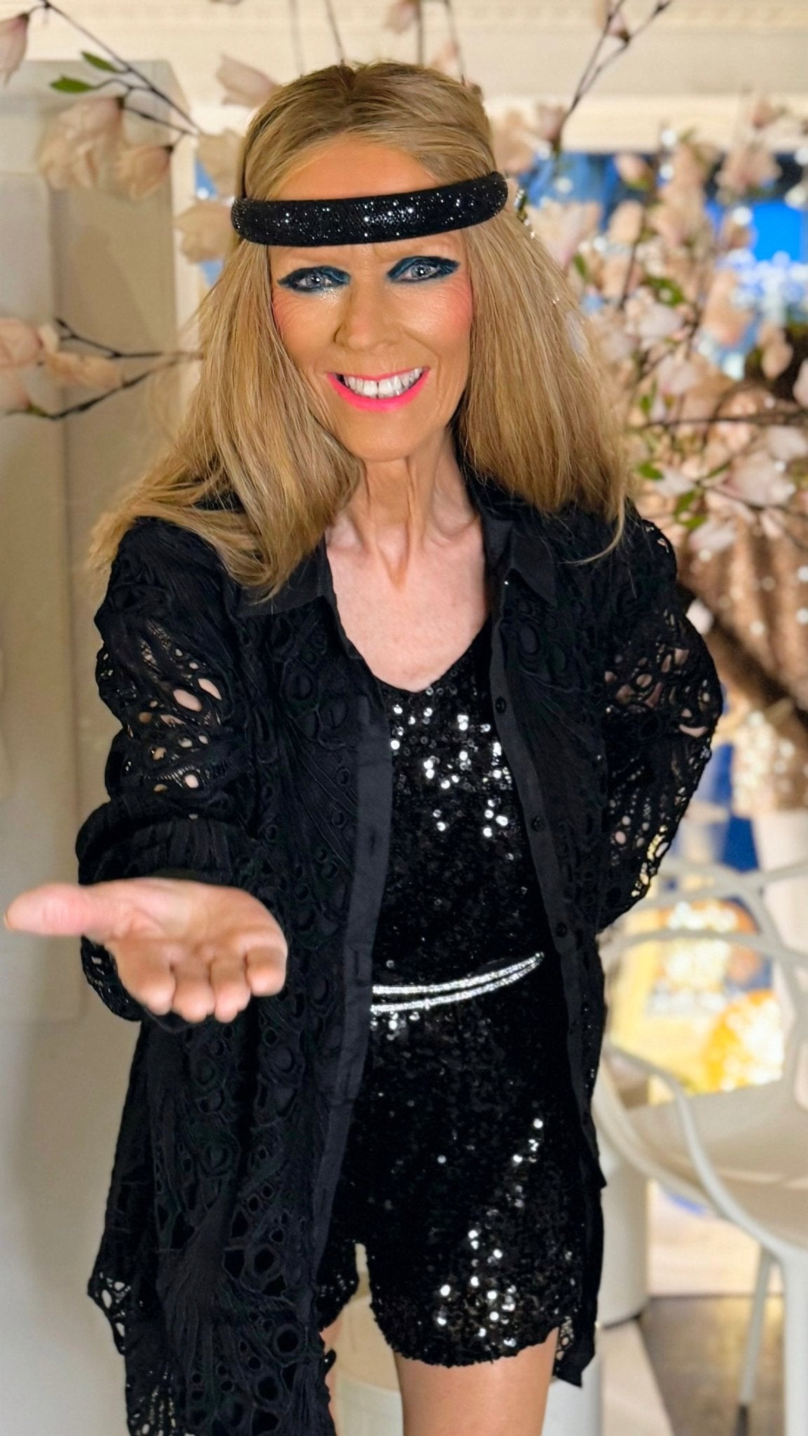 Staun Blonde skjorte lang - sort - Staun Denmark - Til hverdag og fest