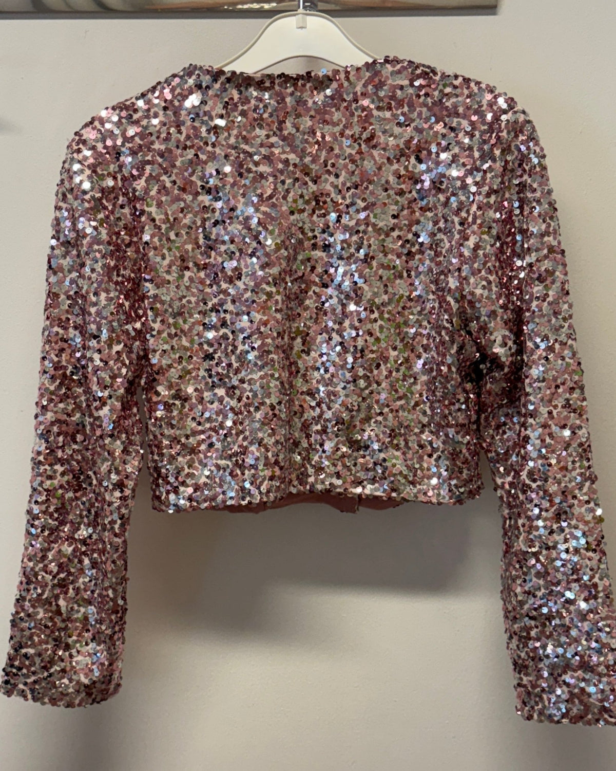 Staun Glitter bolero jakke i rosa (34-42) - Staun Denmark - Til hverdag og fest