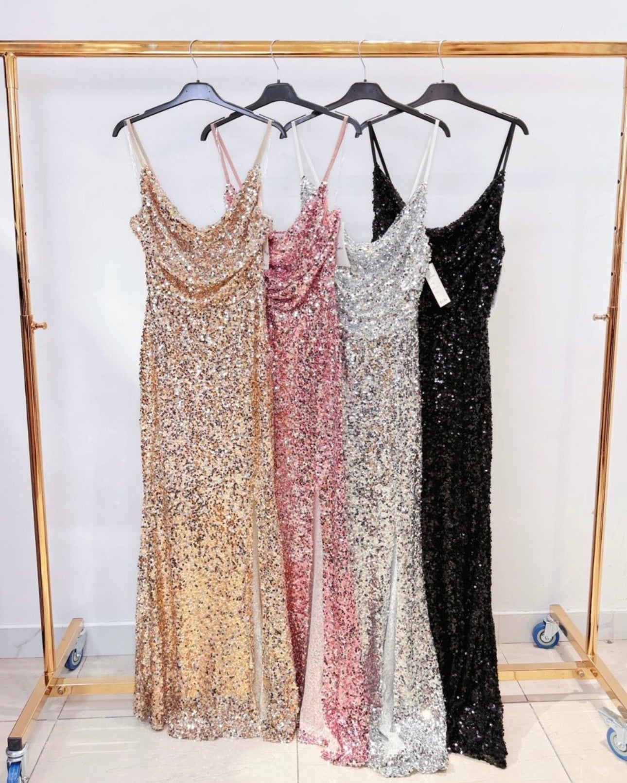 Staun glitter kjole - guld - Staun Denmark - Til hverdag og fest