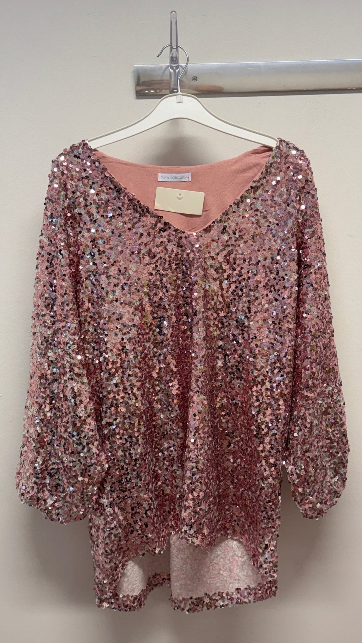 Staun glitter tunika i rosa i pailletter - Staun Denmark - Til hverdag og fest