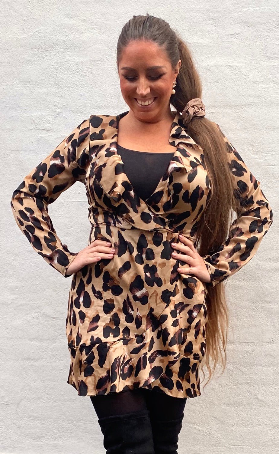 Wrap leopard kjole - Staun Denmark - Til hverdag og fest