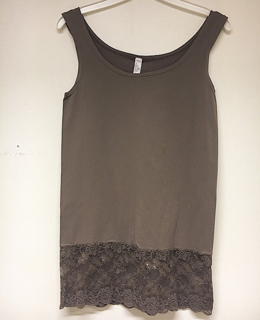 Top med blonde - Brun