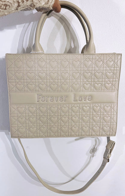 Love taske i beige