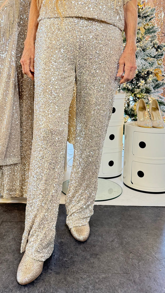 Staun glitter buks  - beige