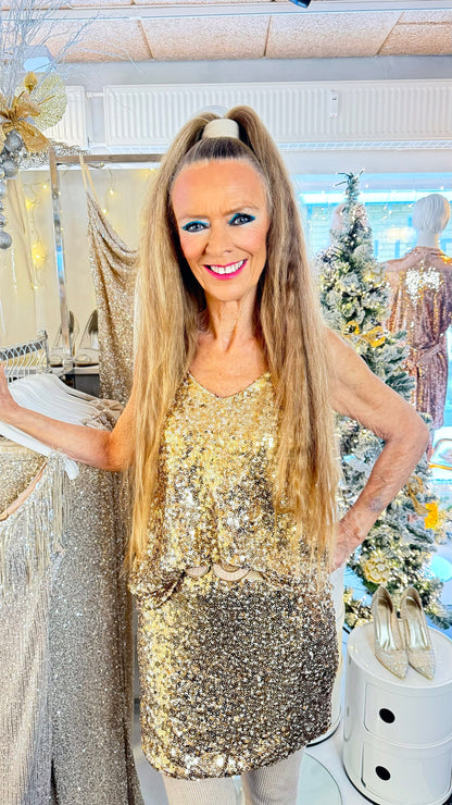 Staun Glitter guld top