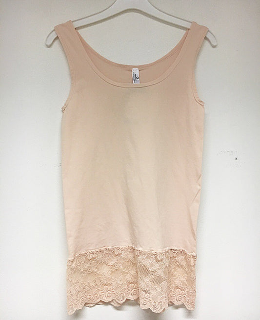 Top med blonde - pudder rosa