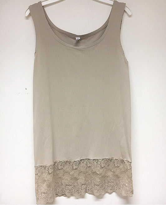 Top med blonde -Beige