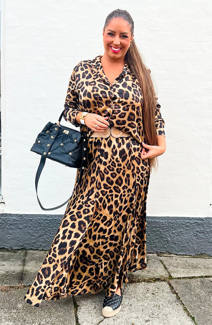 Leopard nederdel fra Divaz.dk