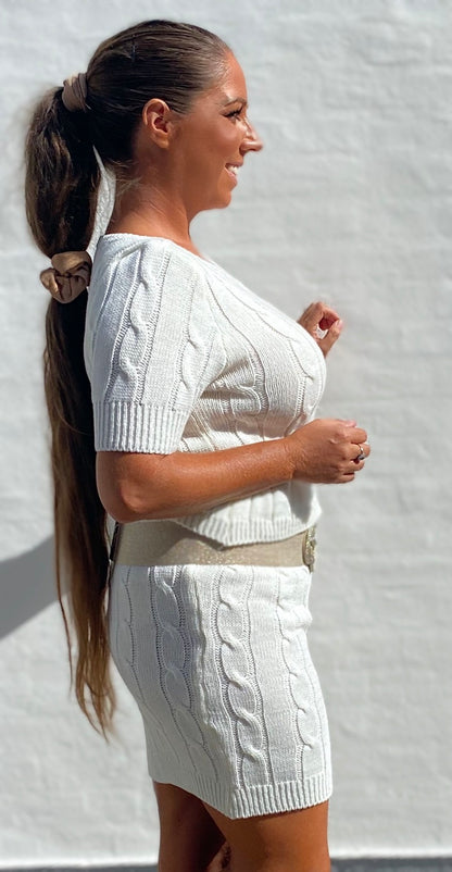 Divaz sæt m. Nederdel - Gabi - hvid